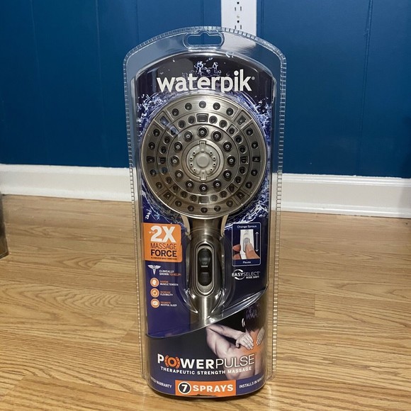 Bath Waterpik Powerpulse Therapeutic Strength Massage Shower Head 7